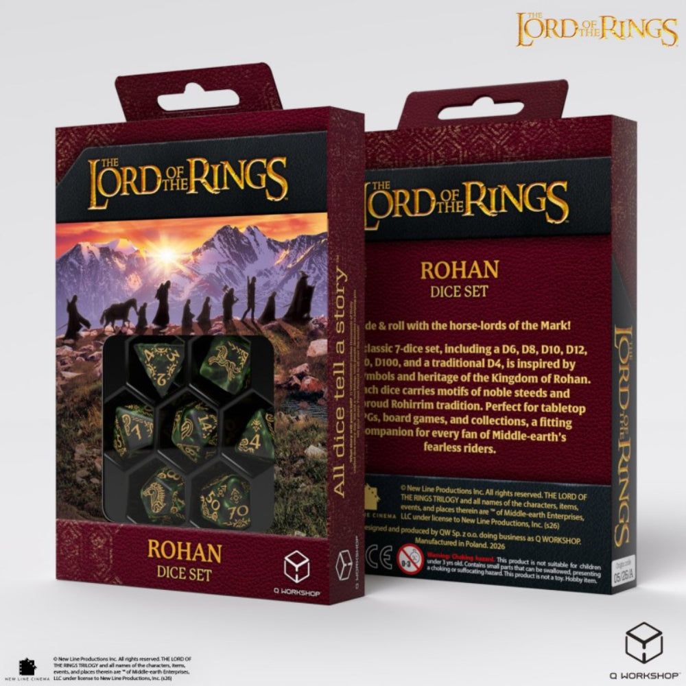 The Lord of the Rings Rohan Polyhedral (D&D) Dice Set (7) - Dice & Dice Supplies