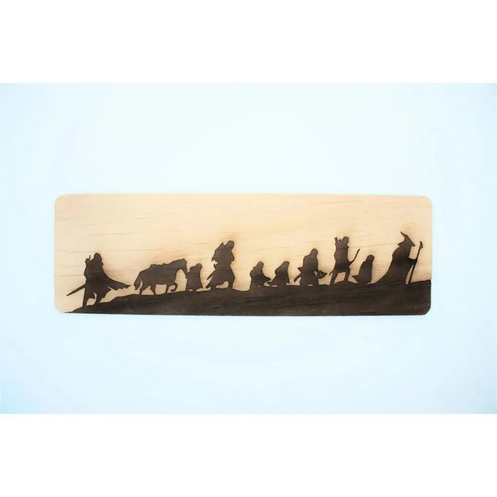 Tolkien Fellowship Wooden Bookmark - Gifts