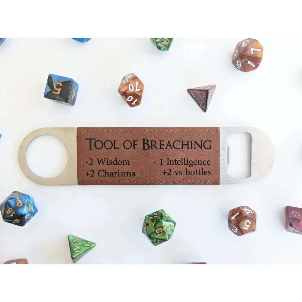 Tool of Breaching - D&D Inspired Vegan Leather Bottle Opener - Gifts