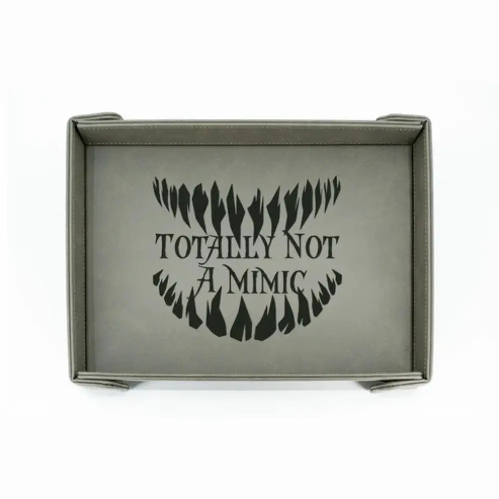 Totally Not a Mimic Folding Magnetic Vegan Leather Dice Tray - Dice & Dice Supplies