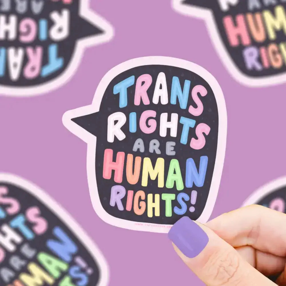 Trans Rights are Human Rights Sticker - Gifts