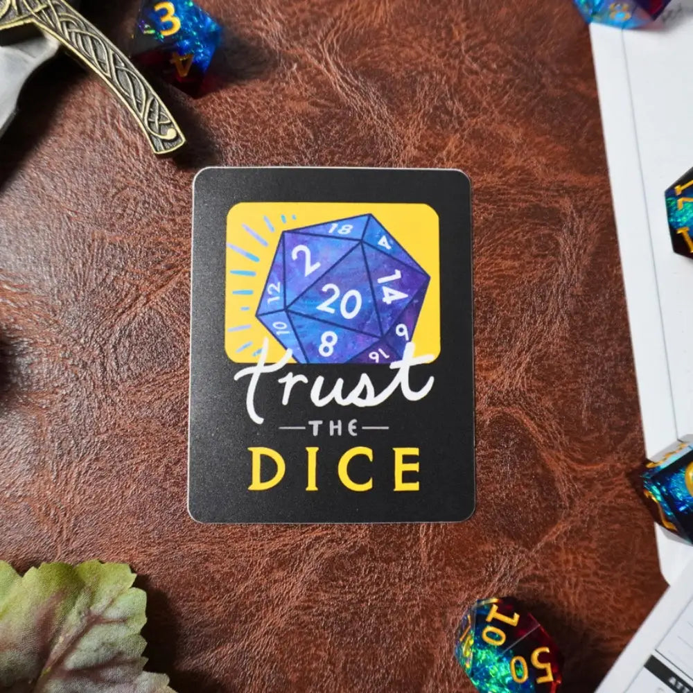 Trust the Dice Natural 20 Sticker - Gifts