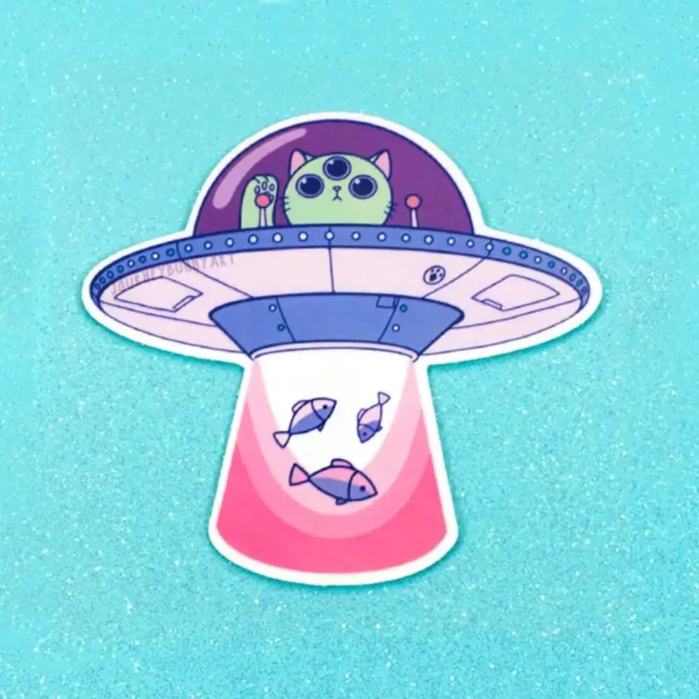 UFO Cat Sticker - Gifts