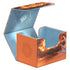 Ultimate guard reality fracture sidewinder 100+ deckbox with embossed logo and orange blue flame design front panel