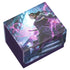 Purple rectangular ultimate guard sidewinder 100 plus xenoskin deckbox with vibrant liliana callous necromancer design