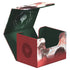 Ultimate guard sidewinder 100 plus card storage box with red and black textured exterior featuring fiery artwork of vraska