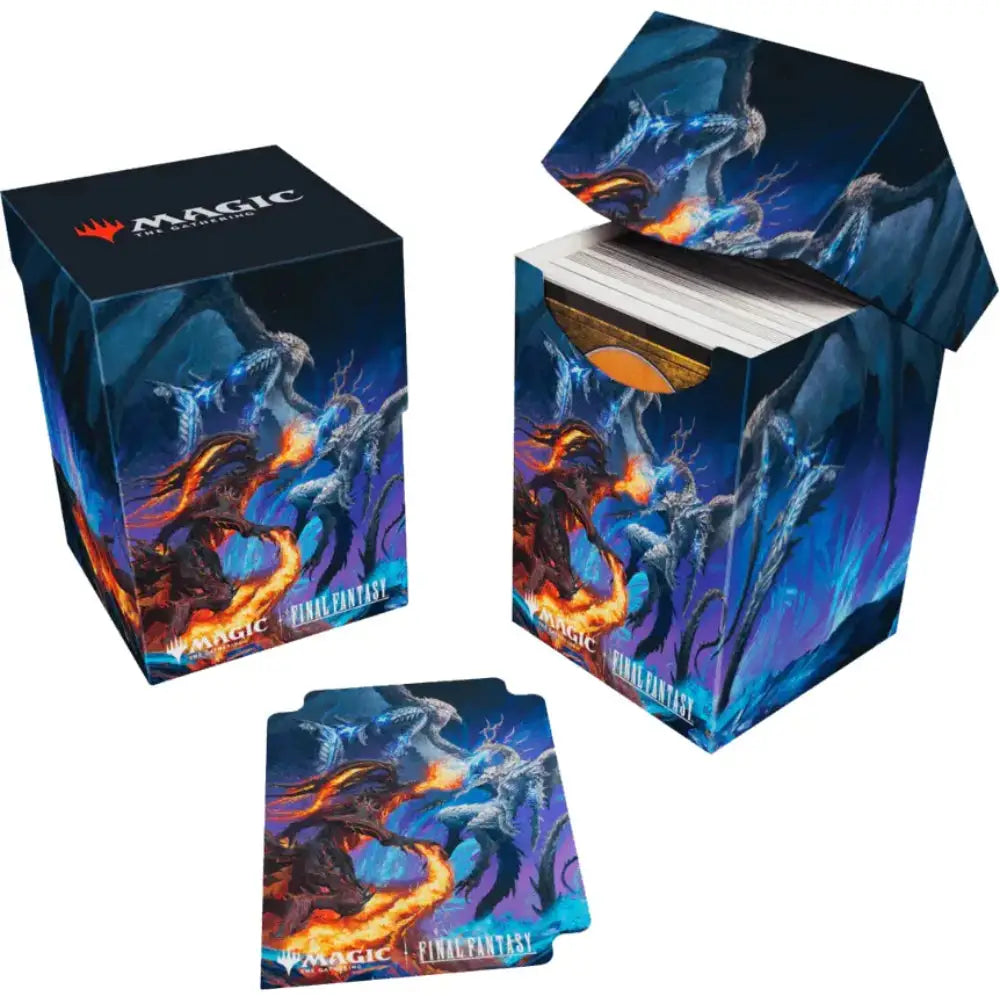Ultra Pro 100+ Deck Box: MTG Final Fantasy Bahamut and Ifrit - Card Storage