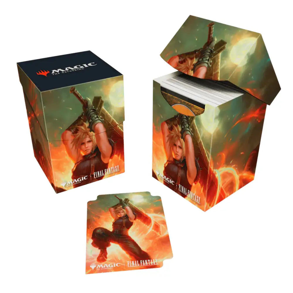 Ultra Pro 100+ Deck Box: MTG Final Fantasy Cloud Ex-Soldier - Card Storage