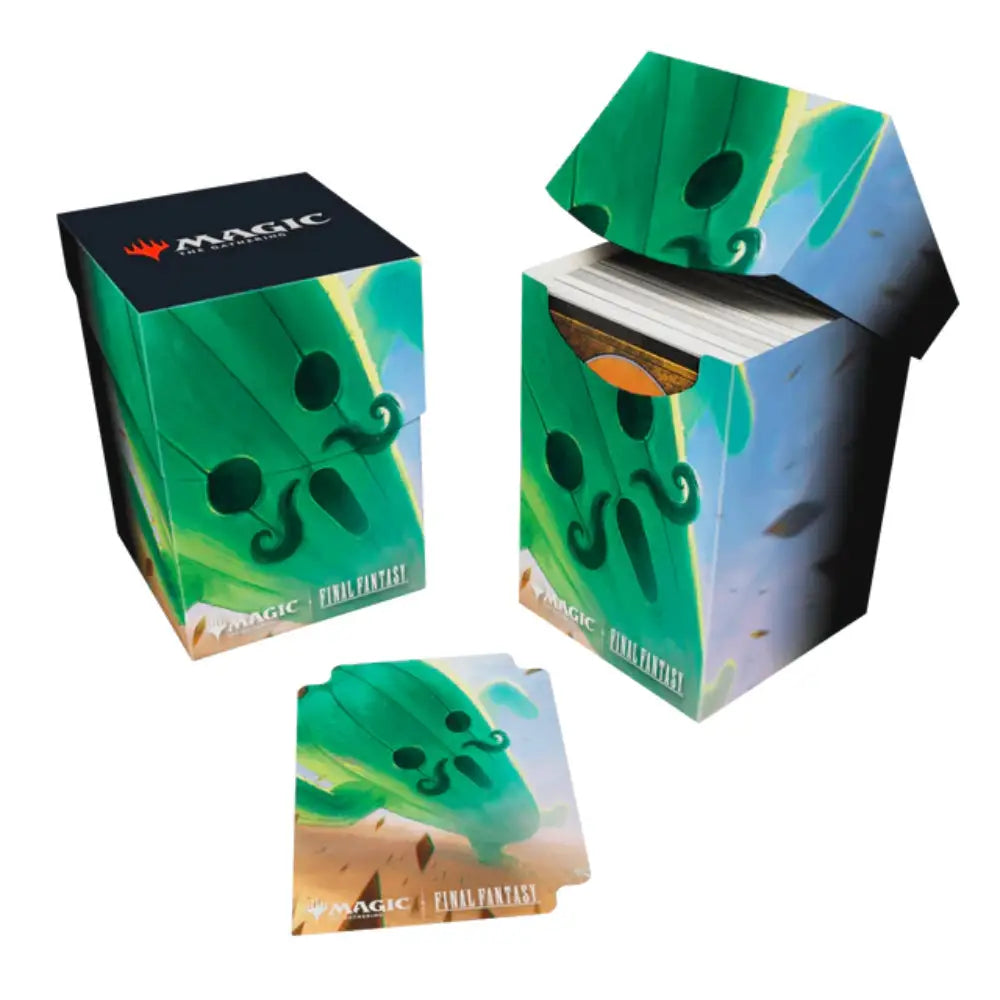 Ultra Pro 100+ Deck Box: MTG Final Fantasy Jumbo Cactuar - Card Storage