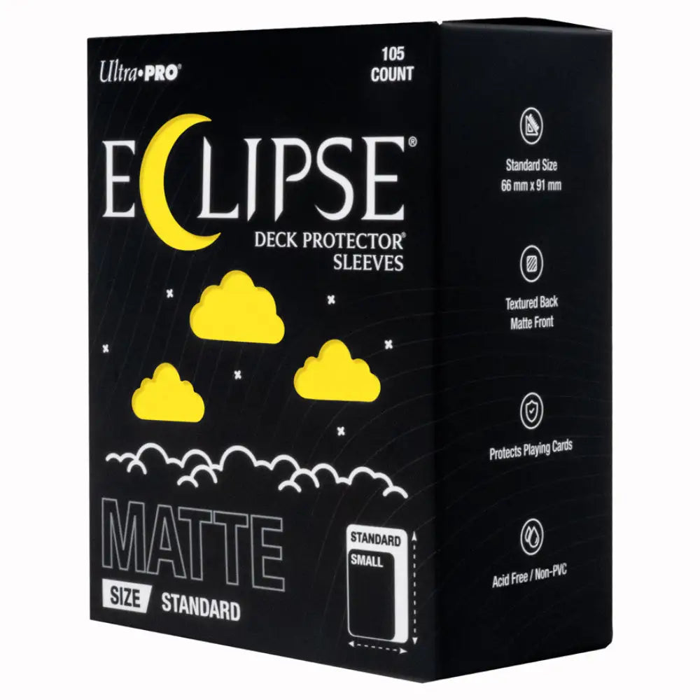 Ultra Pro Enhanced Eclipse Matte Standard Sleeves (100) - Lemon Yellow - Card Games