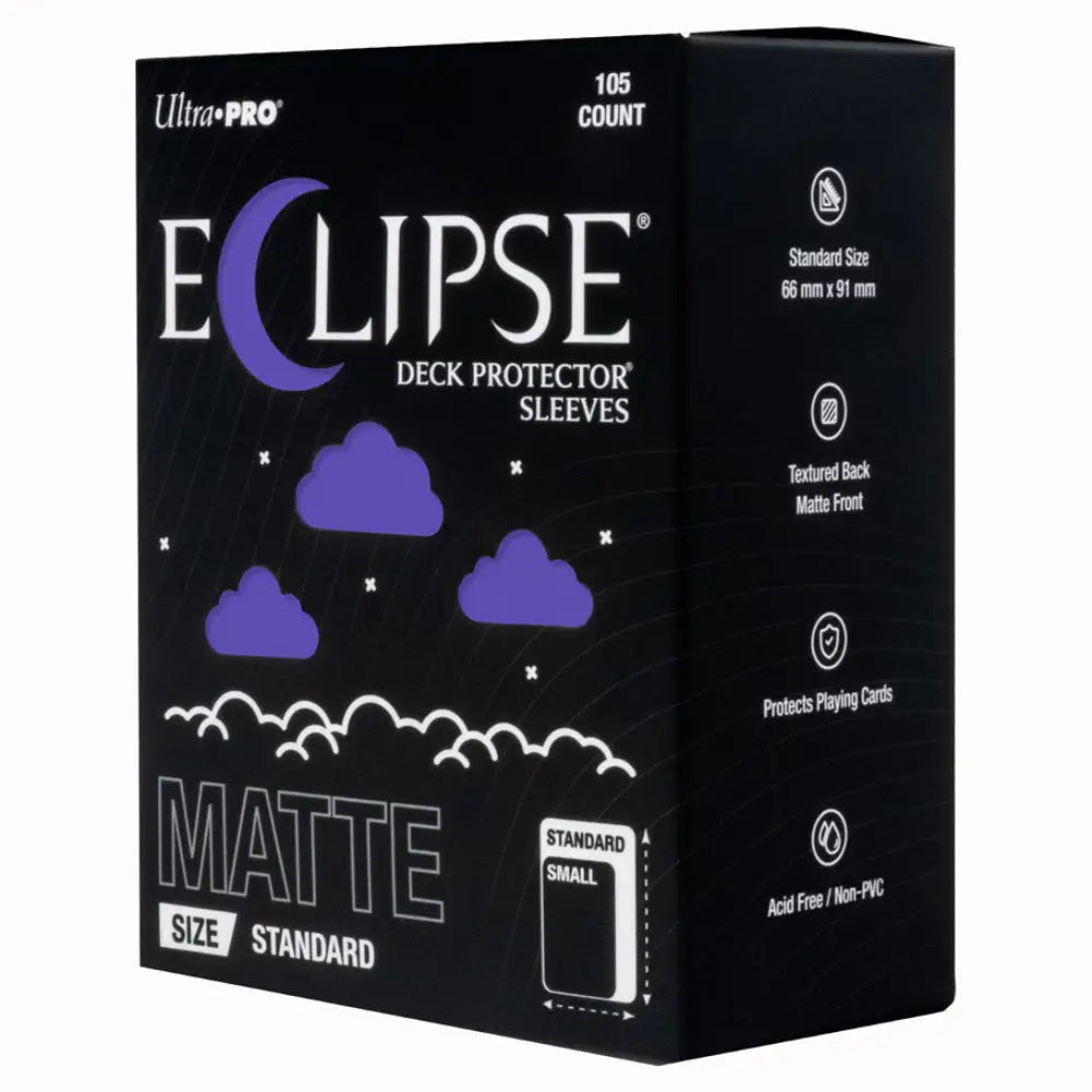 Ultra Pro Enhanced Eclipse Matte Standard Sleeves (100) - Royal Purple - Card Games