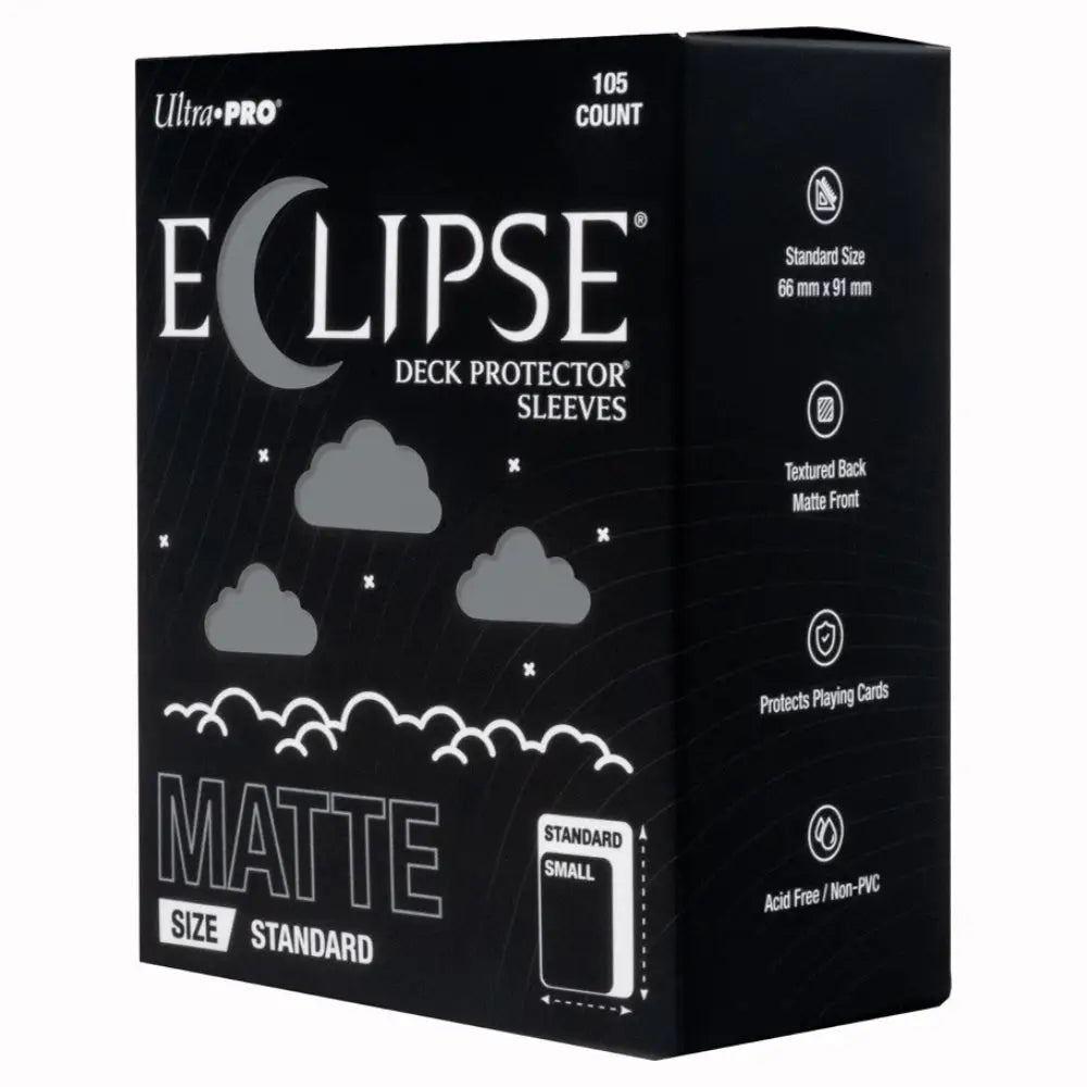 Ultra Pro Enhanced Eclipse Matte Standard Sleeves (100) - Smoke Grey - Card Games