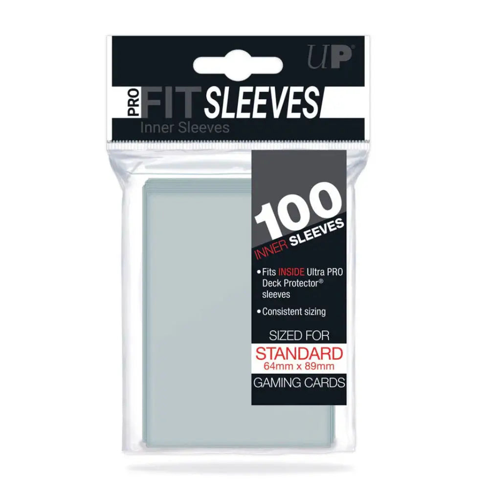 Ultra Pro Pro-Fit Perfect Fit Standard Size Sleeves (100) - Card Games
