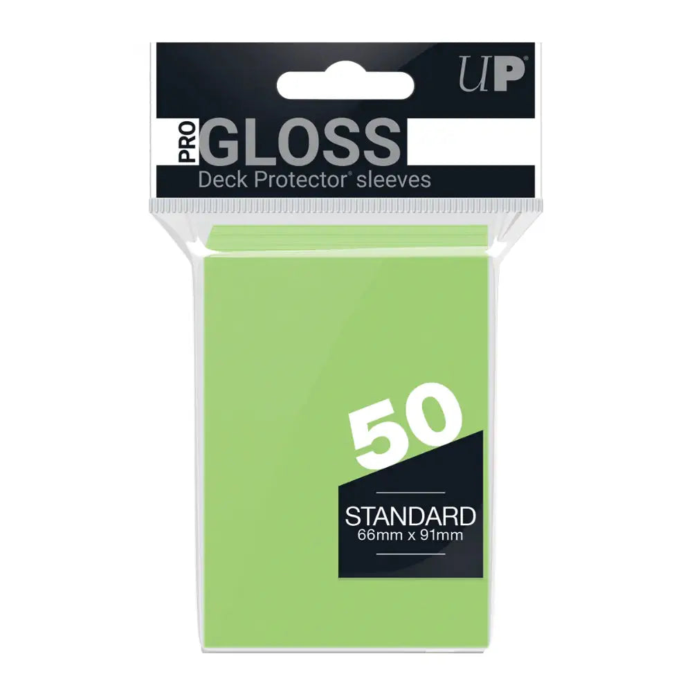 Ultra Pro Pro-Gloss Standard Sleeves (50) Sleeves Ultra Pro Lime Green  