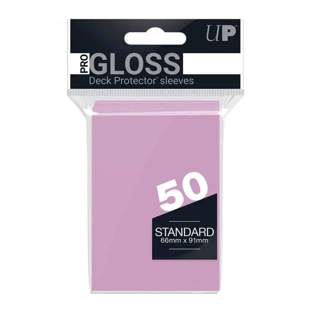 Ultra Pro Pro-Gloss Standard Sleeves (50) Sleeves Ultra Pro Pink  