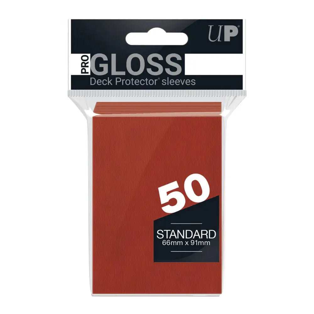 Ultra Pro Pro-Gloss Standard Sleeves (50) Sleeves Ultra Pro Red  