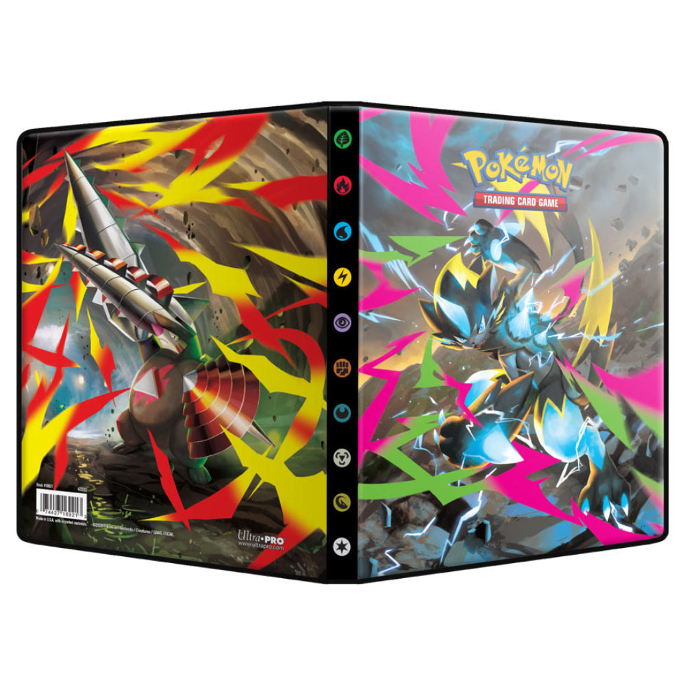 Ultra Pro Pokemon Mega Evolution Pitch Black 4-Pocket Portfolio - Card Games
