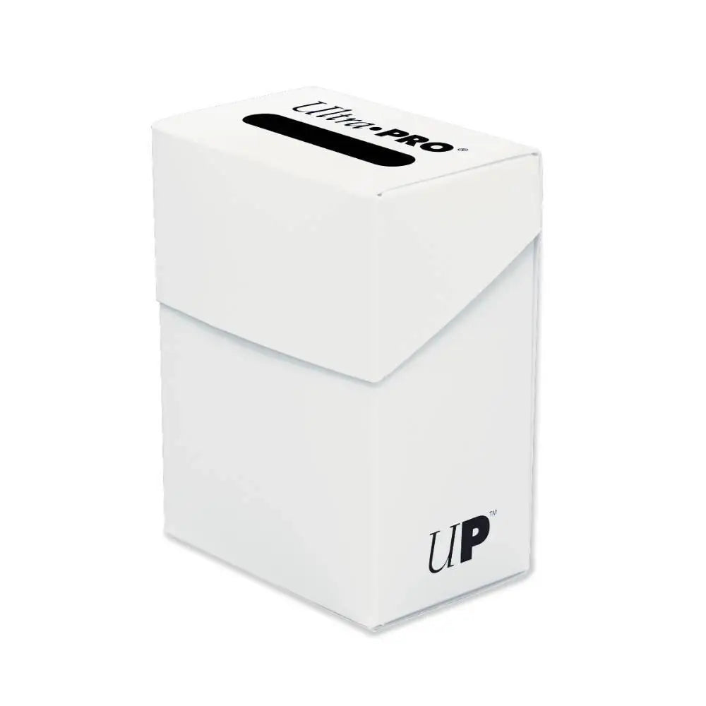 Ultra Pro Solid Color Deck Box - White - Card Games