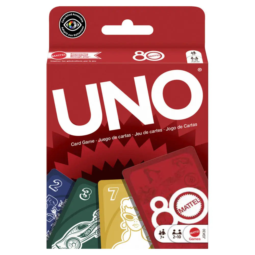 UNO 80th Anniversary Ruby Red - Board Games