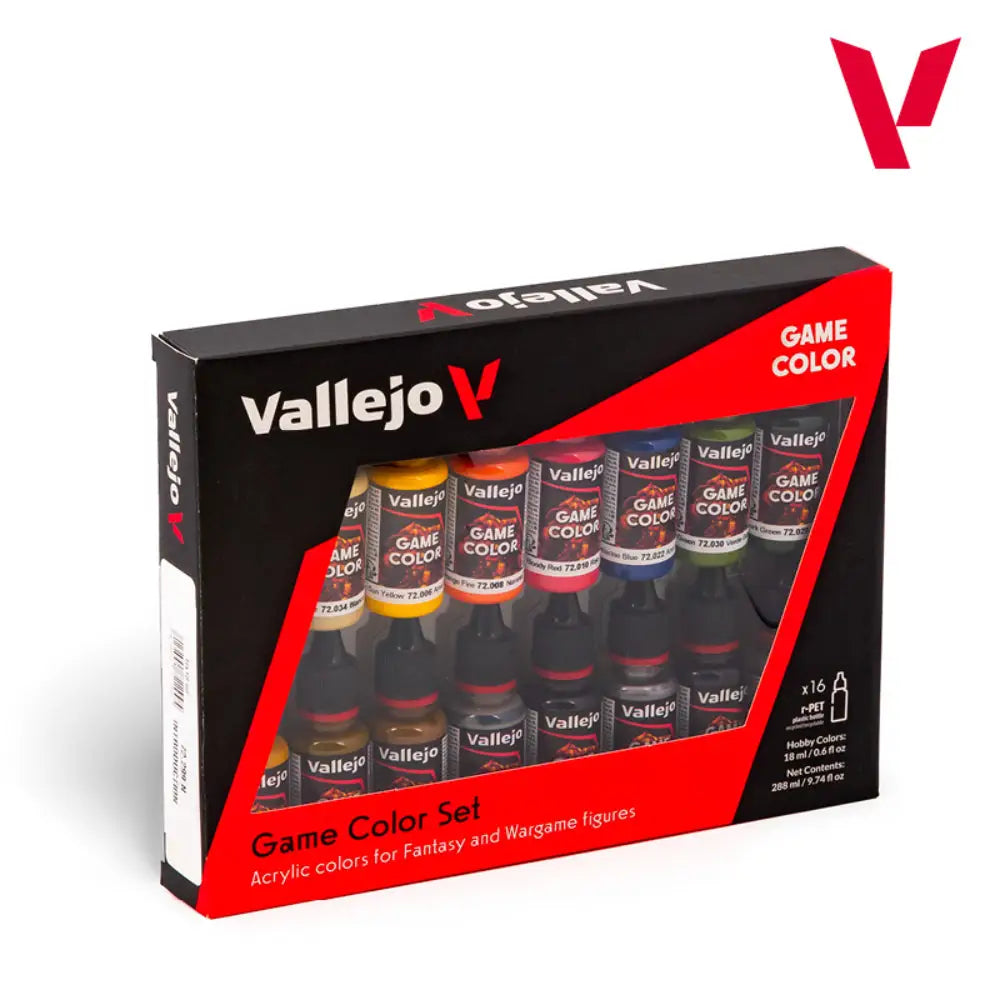 Vallejo Game Color Paints: Introduction Set (16) - Paint & Tools