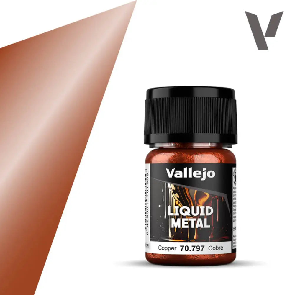 Vallejo Liquid Metal Paints: Copper (35 ml) - Paint & Tools
