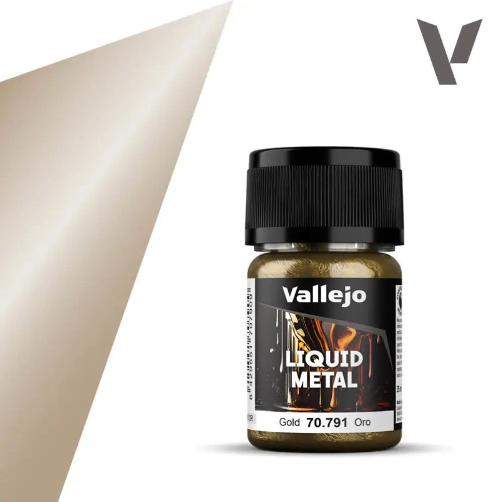 Vallejo Liquid Metal Paints: Gold (35 ml) - Paint & Tools