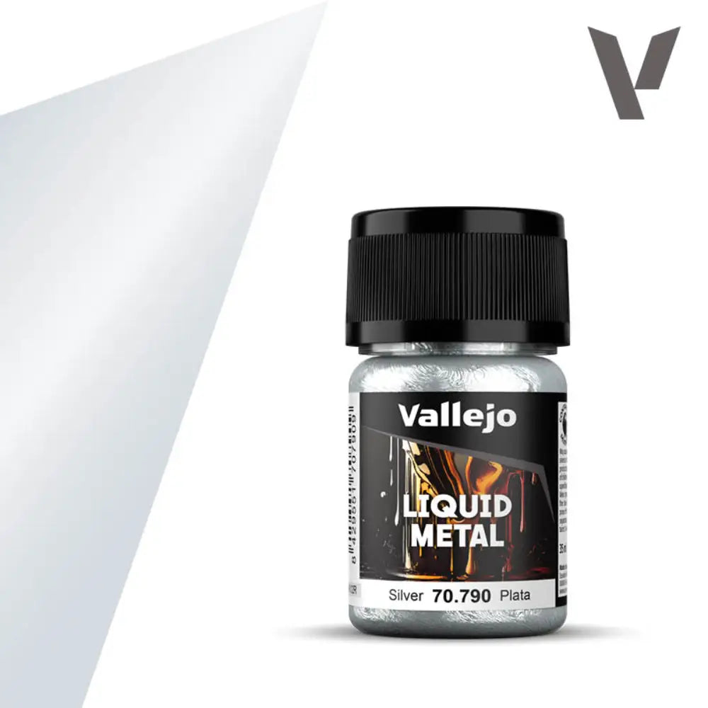 Vallejo Liquid Metal Paints: Silver (35 ml) - Paint & Tools