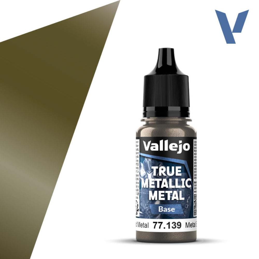 Vallejo True Metallic Paints: Aged Metal Base - Paint & Tools