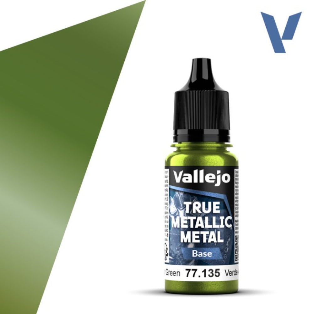 Vallejo True Metallic Paints: Amber Green Base - Paint & Tools