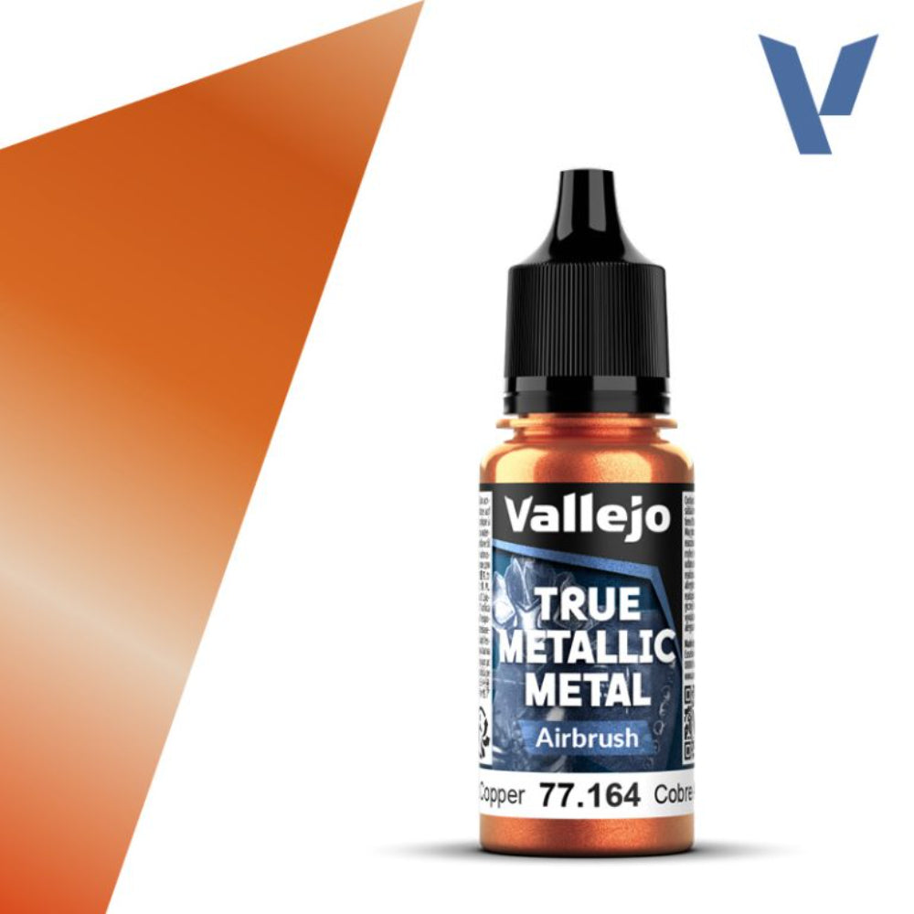 Vallejo True Metallic Paints: Ancient Copper Airbrush - Paint & Tools