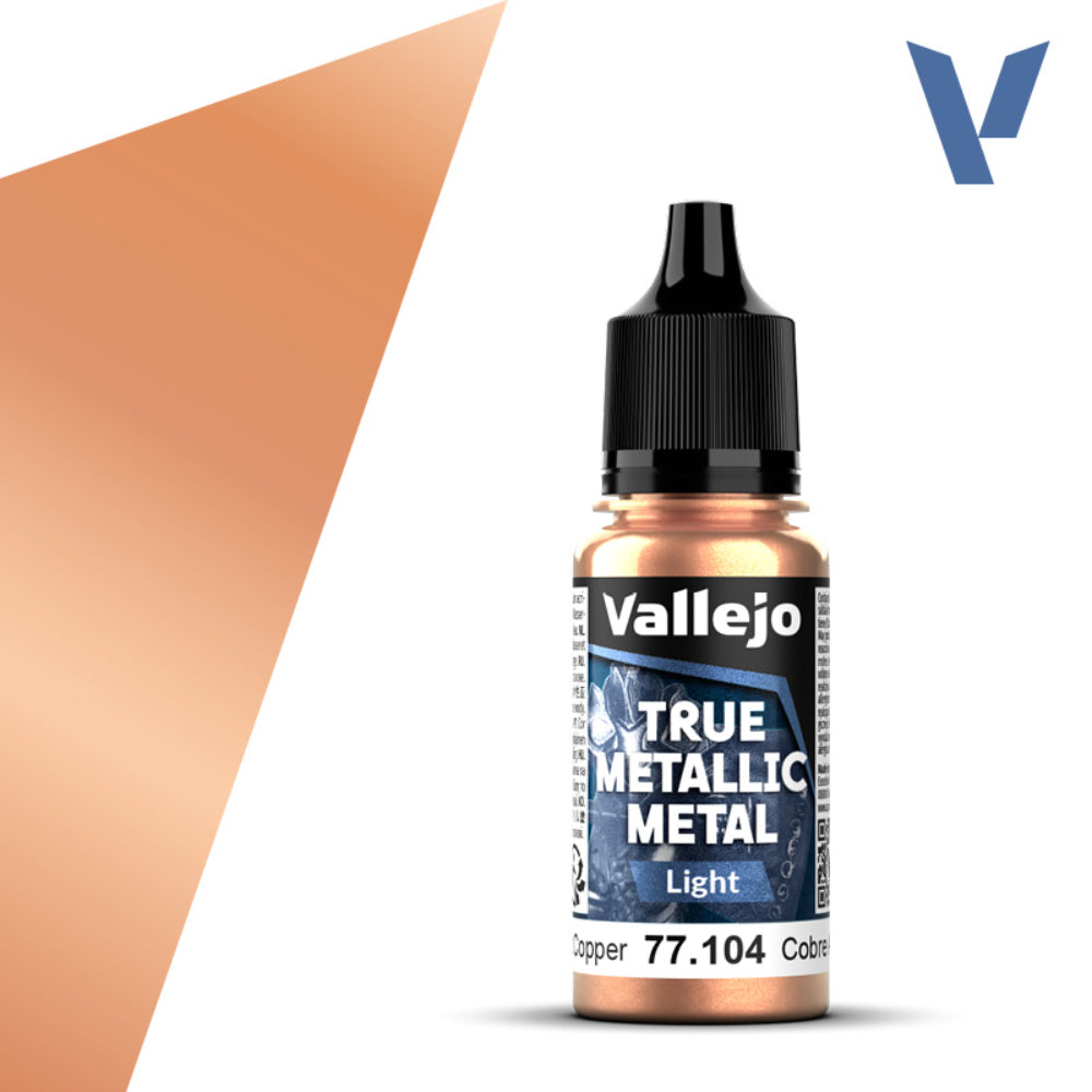 Vallejo True Metallic Paints: Ancient Copper Light - Paint & Tools