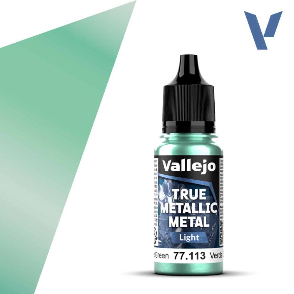 Vallejo True Metallic Paints: Beetle Green Light - Paint & Tools