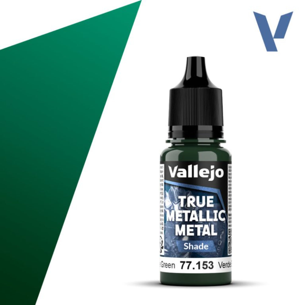 Vallejo True Metallic Paints: Beetle Green Shade - Paint & Tools