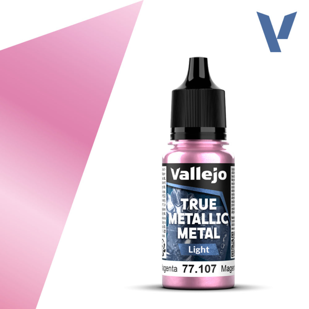 Vallejo True Metallic Paints: Crimson Magenta Light - Paint & Tools