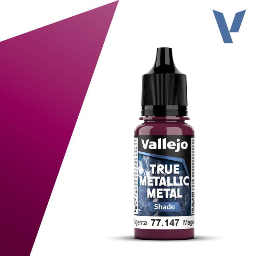 Vallejo True Metallic Paints: Crimson Magenta Shade - Paint & Tools