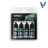 Vallejo True Metallic Paints: Dusken Green Set (4) - Paint & Tools