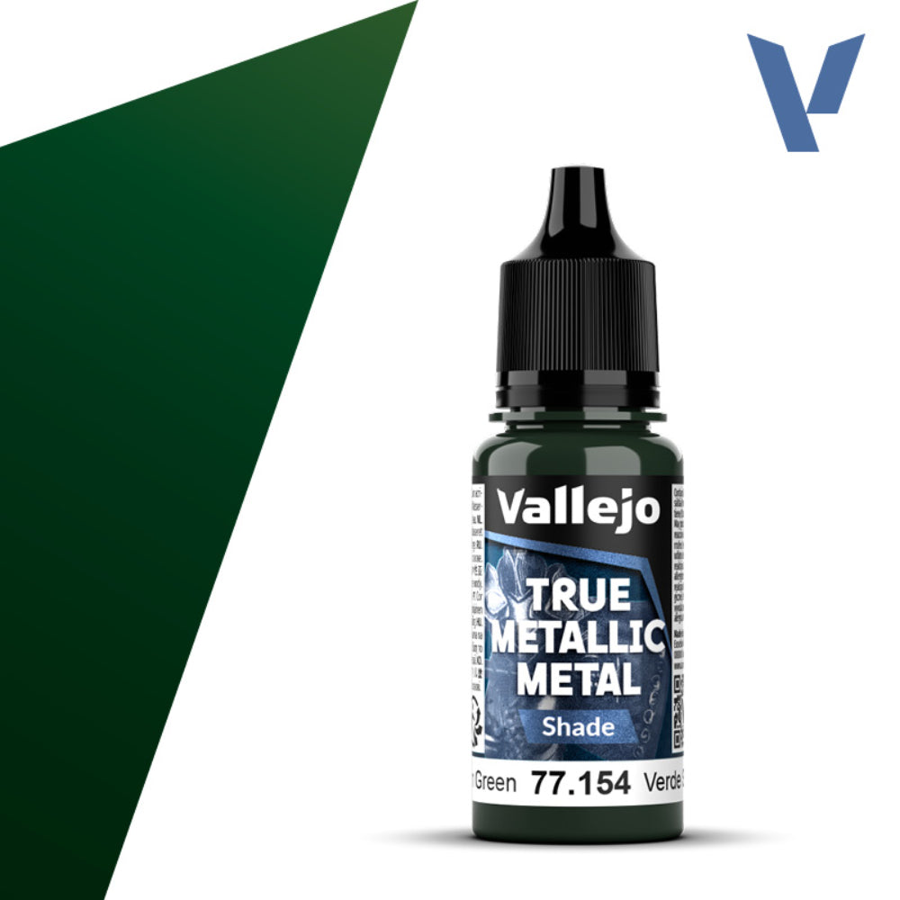 Vallejo True Metallic Paints: Dusken Green Shade - Paint & Tools