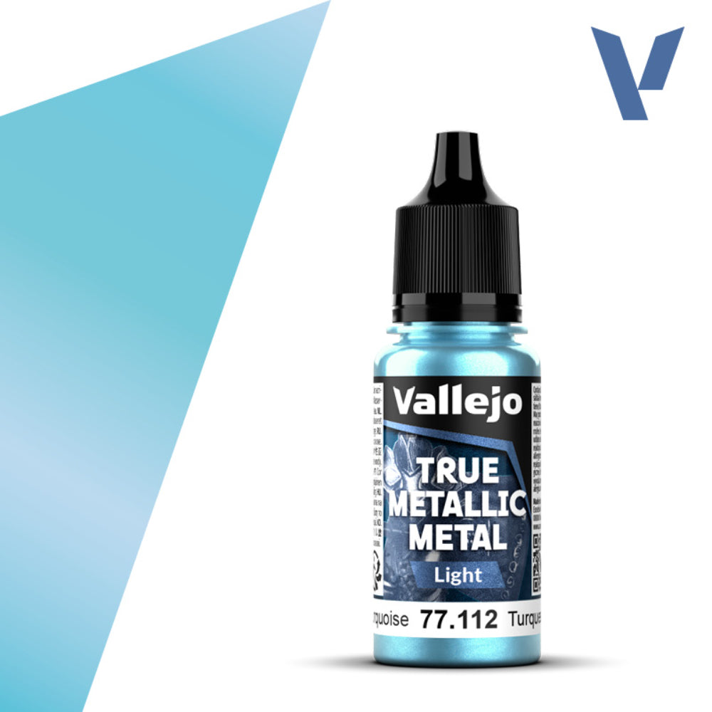 Vallejo True Metallic Paints: Hydra Turquoise Light - Paint & Tools
