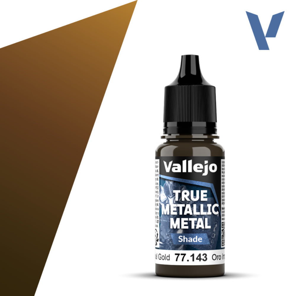 Vallejo True Metallic Paints: Imperial Gold Shade - Paint & Tools