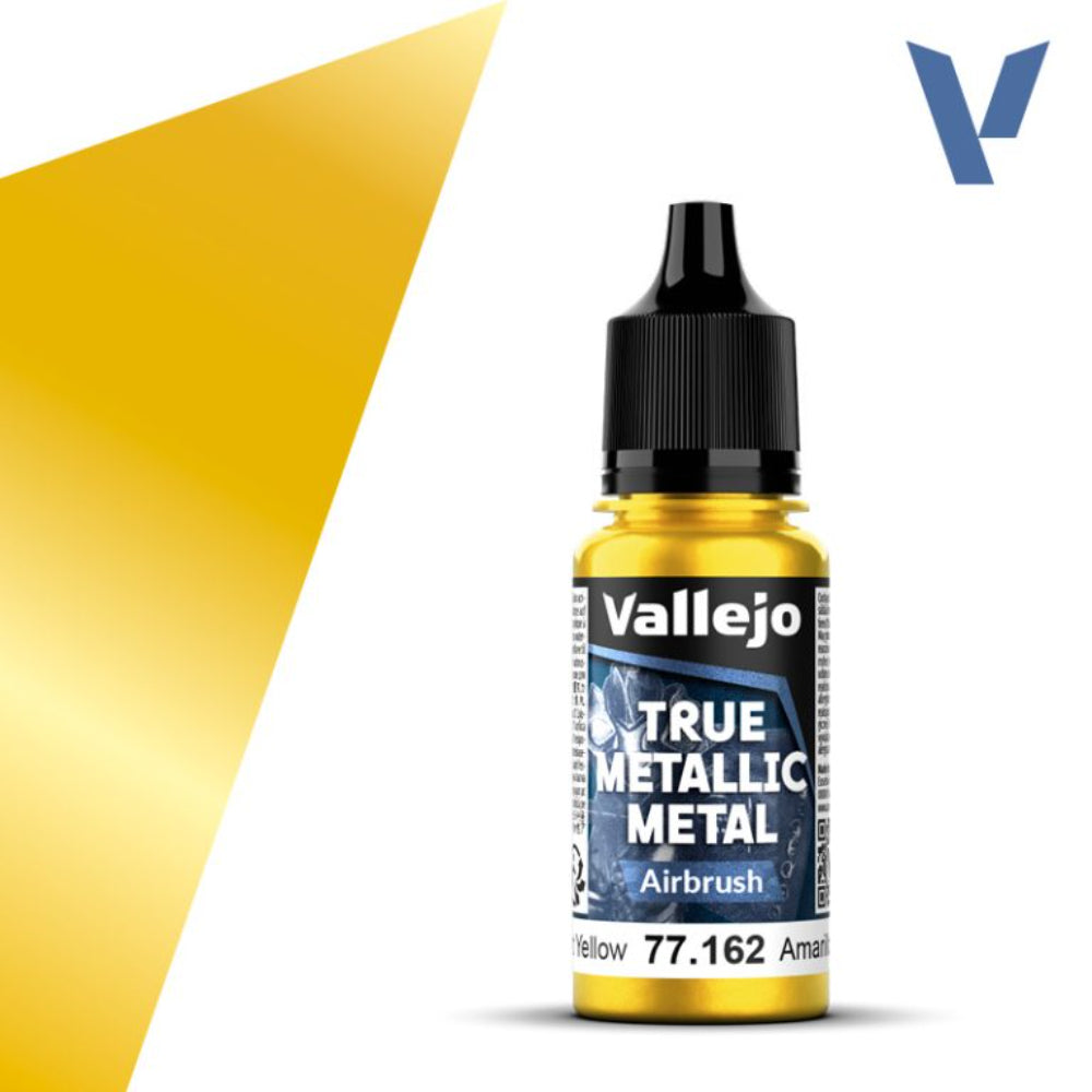 Vallejo True Metallic Paints: Radiant Yellow Airbrush - Paint & Tools