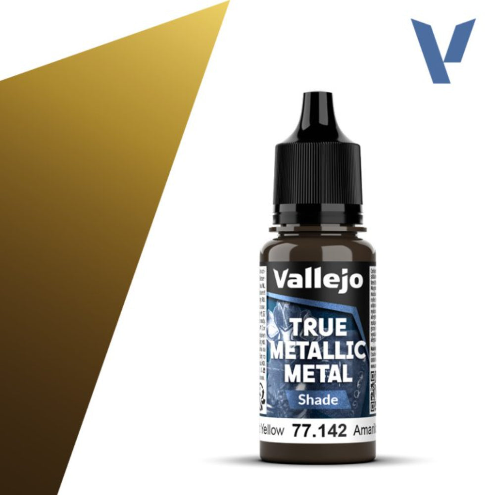 Vallejo True Metallic Paints: Radiant Yellow Shade - Paint & Tools