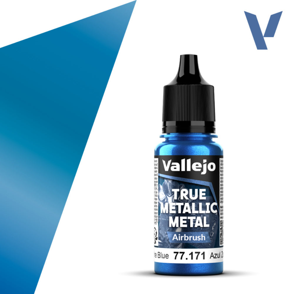Vallejo True Metallic Paints: Sapphire Blue Airbrush - Paint & Tools