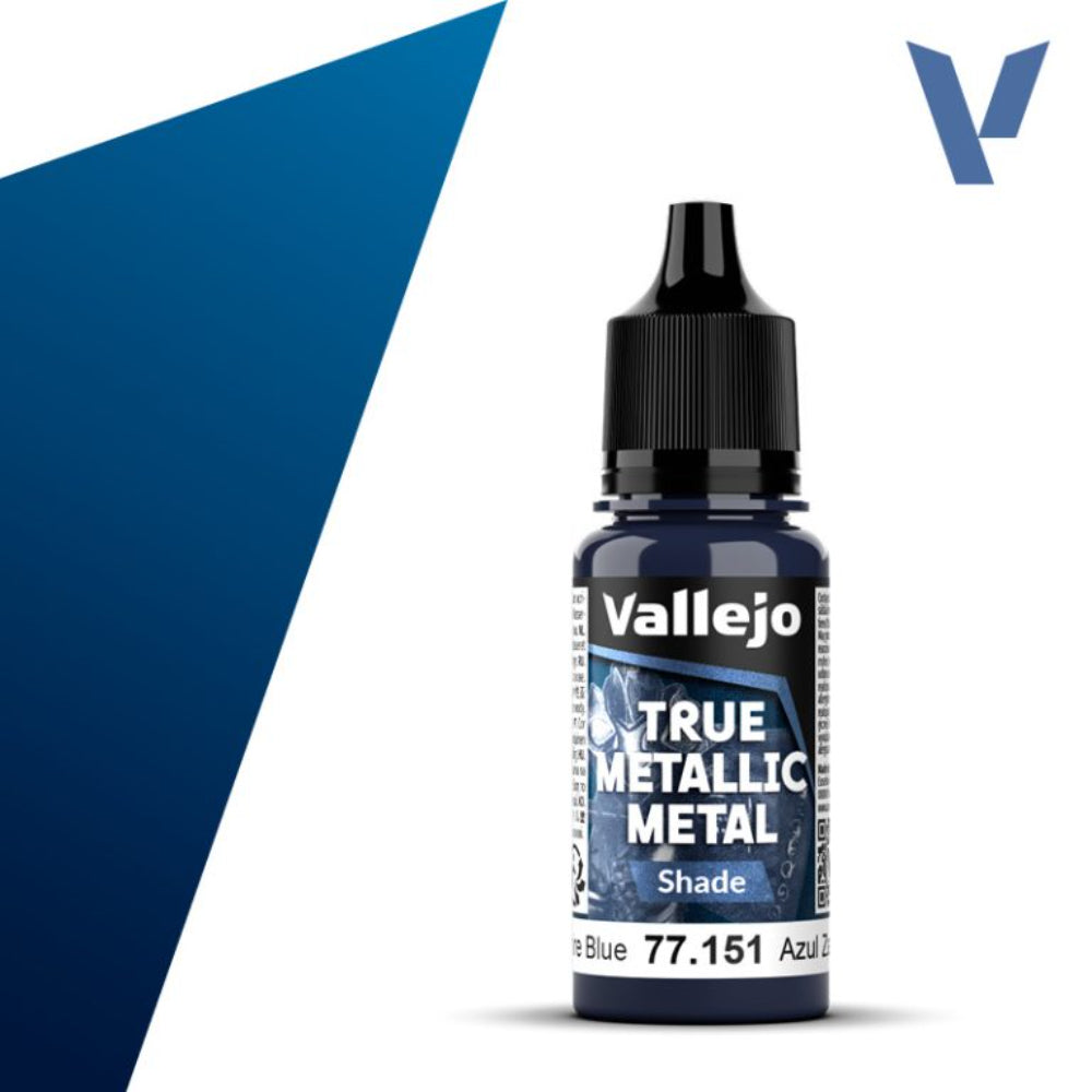 Vallejo True Metallic Paints: Sapphire Blue Shade - Paint & Tools