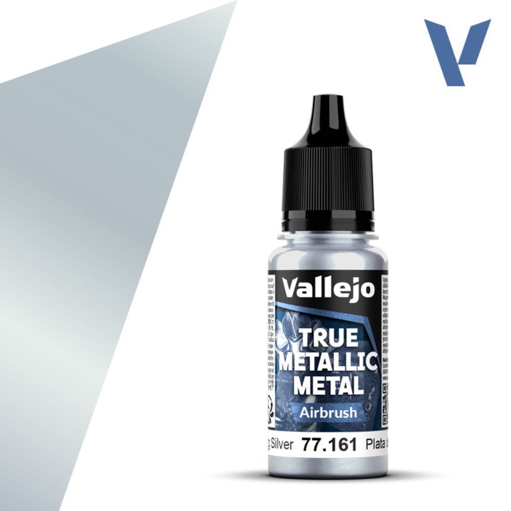 Vallejo True Metallic Paints: Sterling Silver Airbrush - Paint & Tools