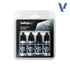 Vallejo True Metallic Paints: Sterling Silver Set (4) - Paint & Tools