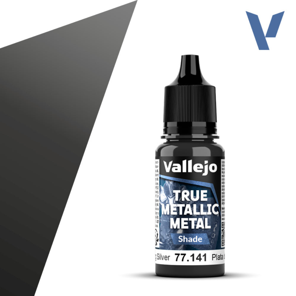 Vallejo True Metallic Paints: Sterling Silver Shade - Paint & Tools