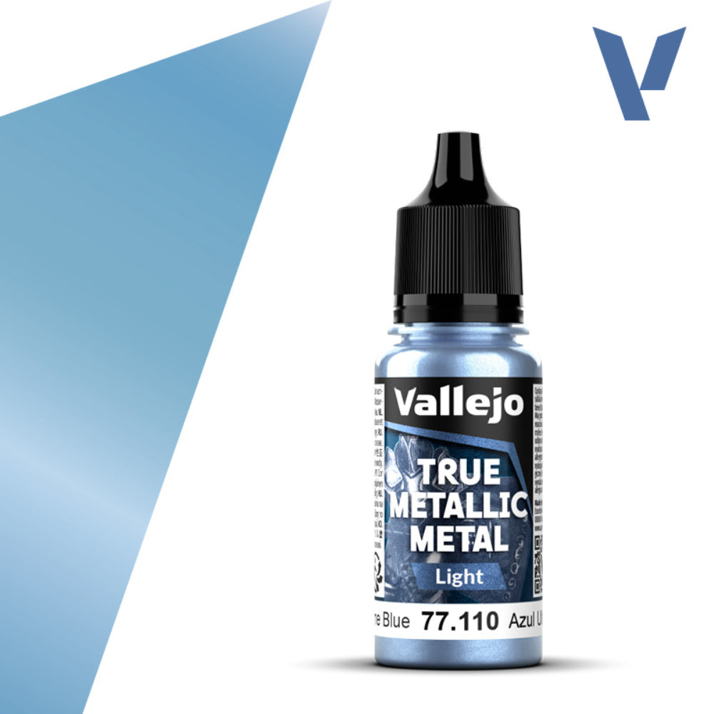 Vallejo True Metallic Paints: Ultramarine Blue Light - Paint & Tools