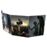 A tri-fold storyteller screen for vampire the masquerade rpg 5th edition featuring a dramatic dark illustrated backdrop