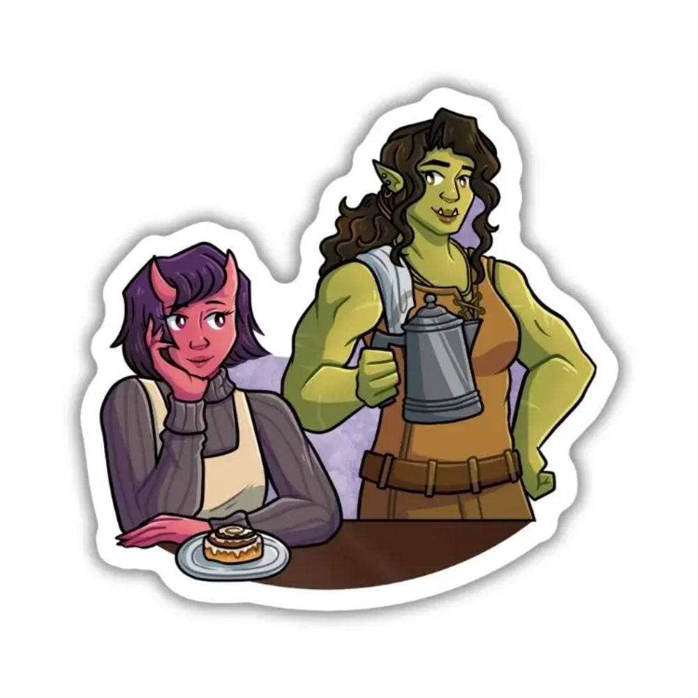 Viv & Tandri (Legends & Lattes) Sticker - Gifts