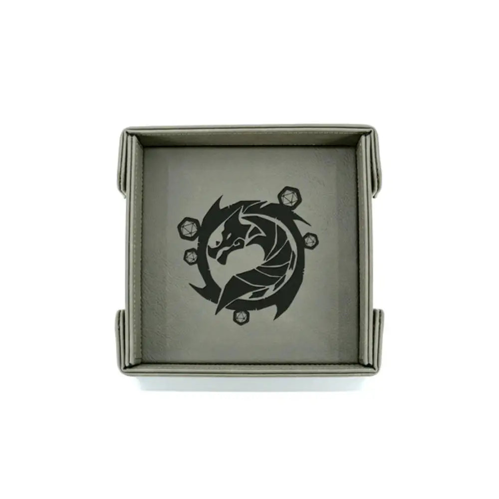 Waiting Wyvern Folding Magnetic Vegan Leather Dice Tray - Dice & Dice Supplies